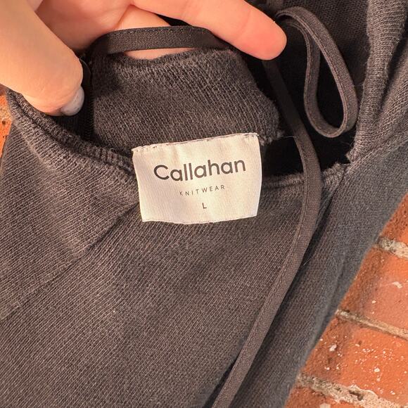 Callahan Knits L Black Grace Maxi Dress Lace Up Open Back Sleeveless - Picture 5 of 11